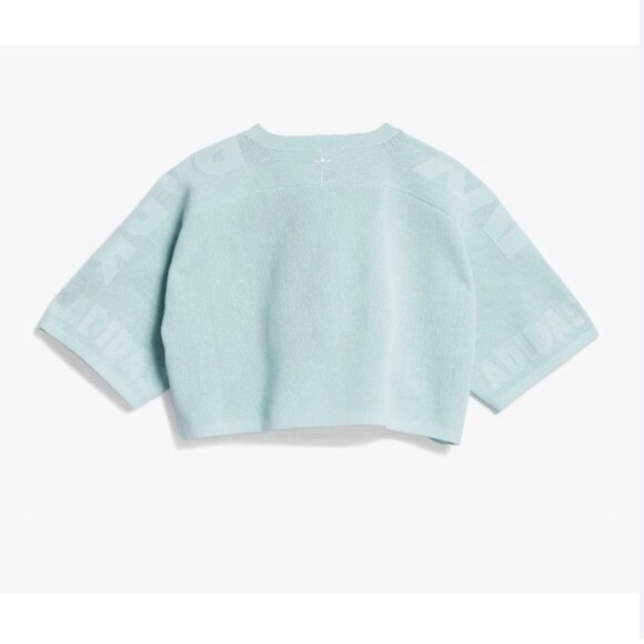 Adidas x Ivy Park Knit Jersey Crop Top Small - Green Tent Drip 2 Beyonce - Picture 2 of 14